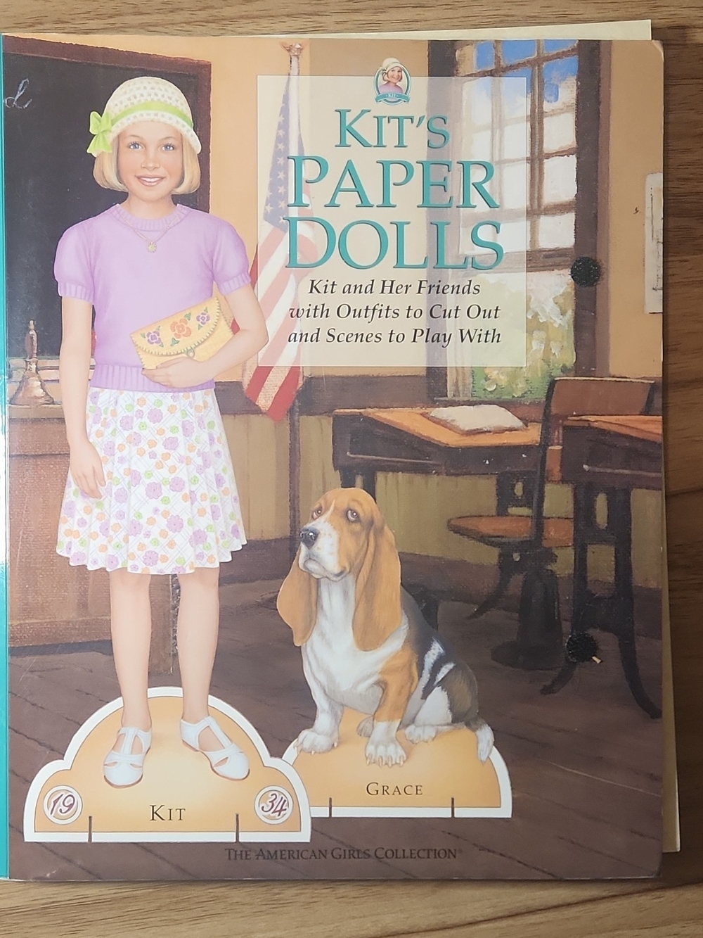 American Girl Kit's Paper Dolls: Kit and Her Friends Book w/ Sticky Dots